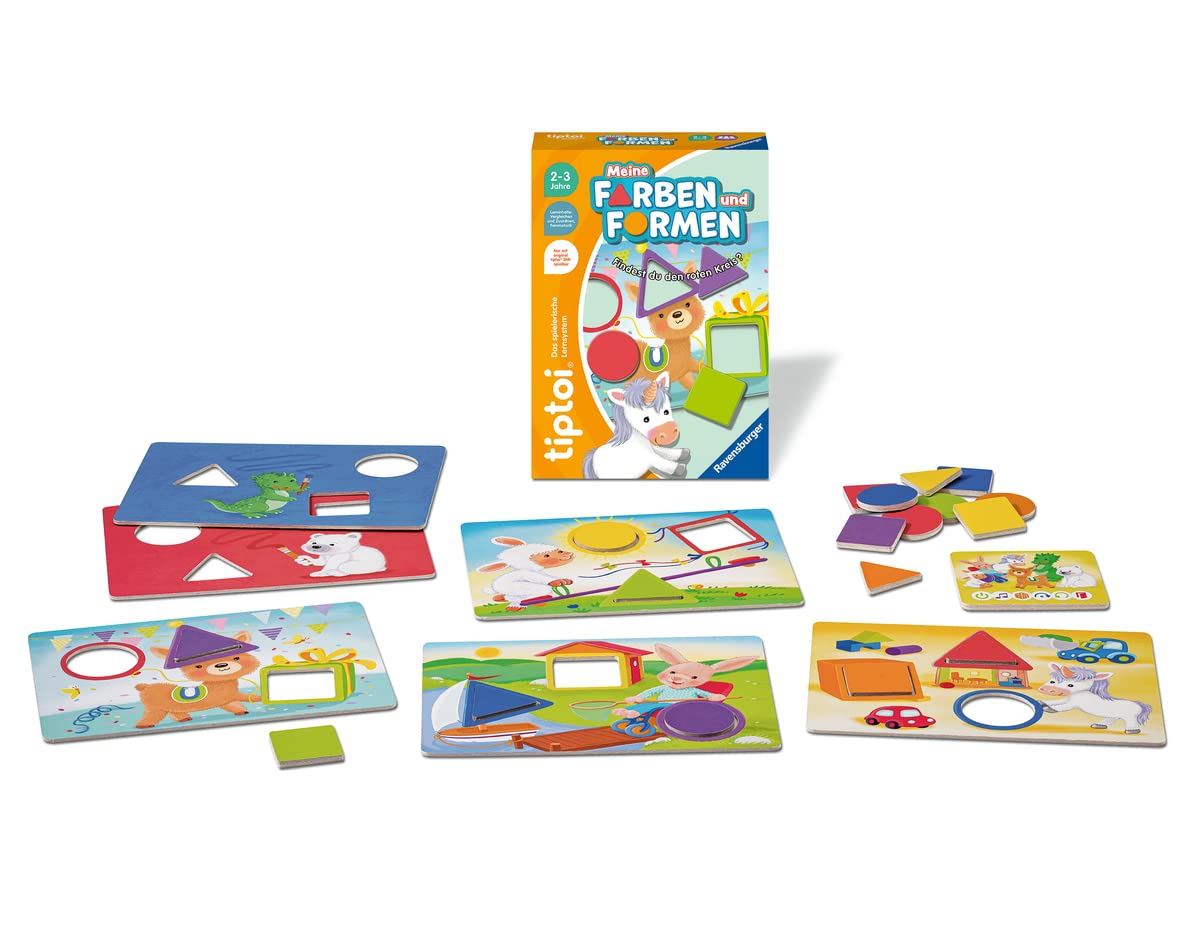 Ravensburger tiptoi Spiel 00168 - Culorile și Formele Mele, Joc educativ pentru copii de la 2 ani