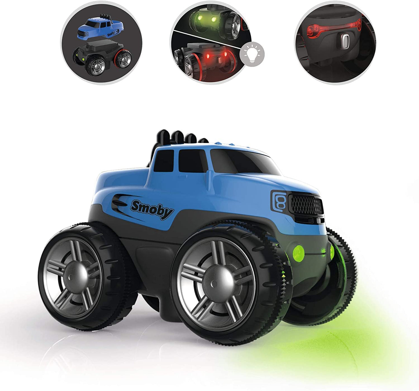 Smoby – FleXtreme SUV albastru – mașină suplimentară pentru setul de start Flextreme, pistă pentru mașini, pentru copii de la 4 ani, traseu flexibil cu looping