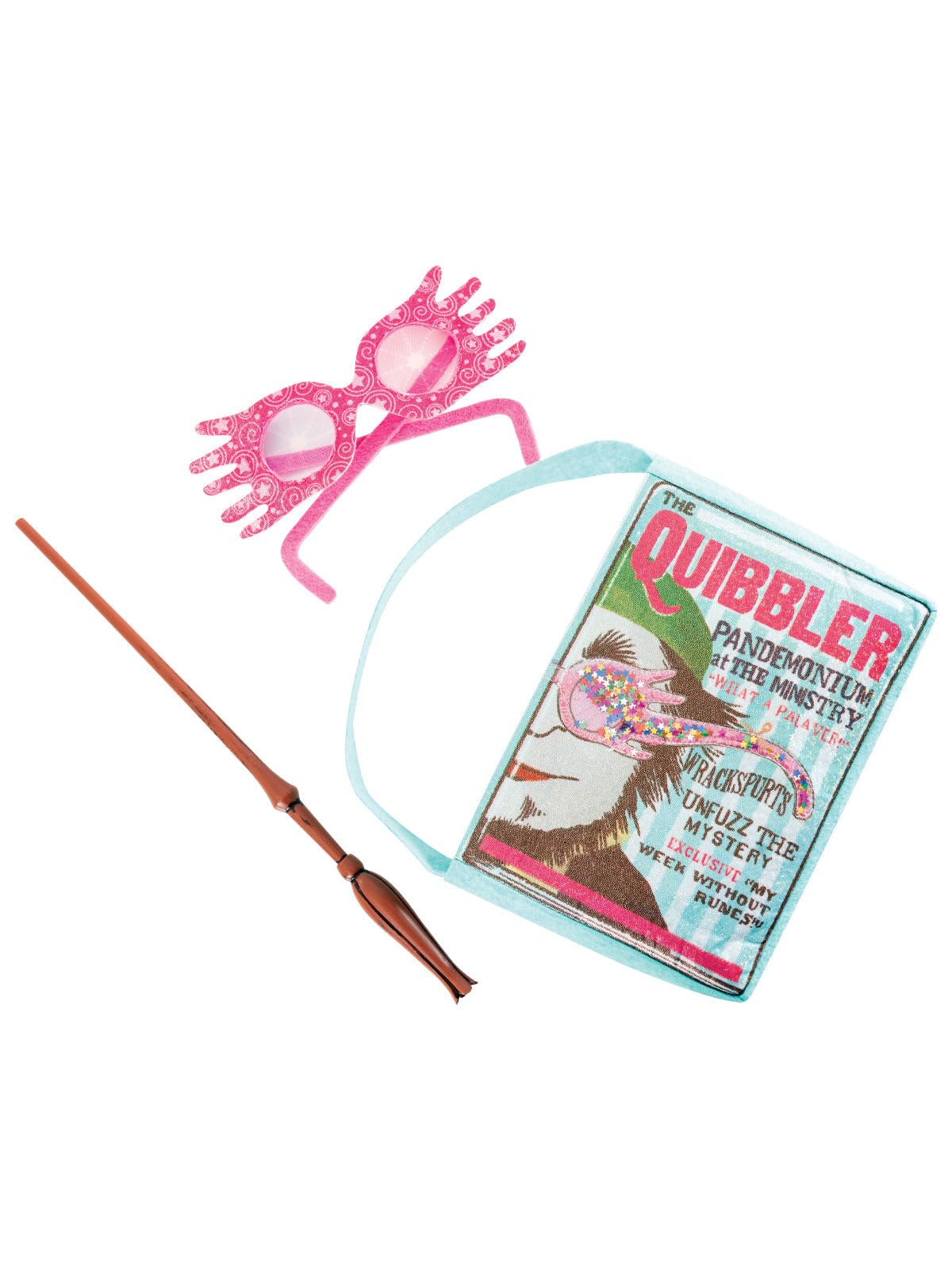 Set accesorii Rubies Lovegood Luna pentru adulți și copii, geantă cu variații și ochelari, oficial Warner Harry Potter pentru Carnaval, Halloween, Crăciun și zi de naștere.
