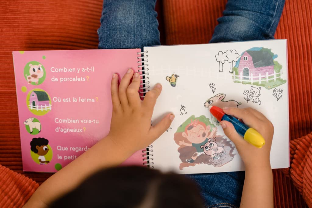 NATHAN Coloréo Carte de colorat magică cu apă nelimitată pentru copii de la 3 ani