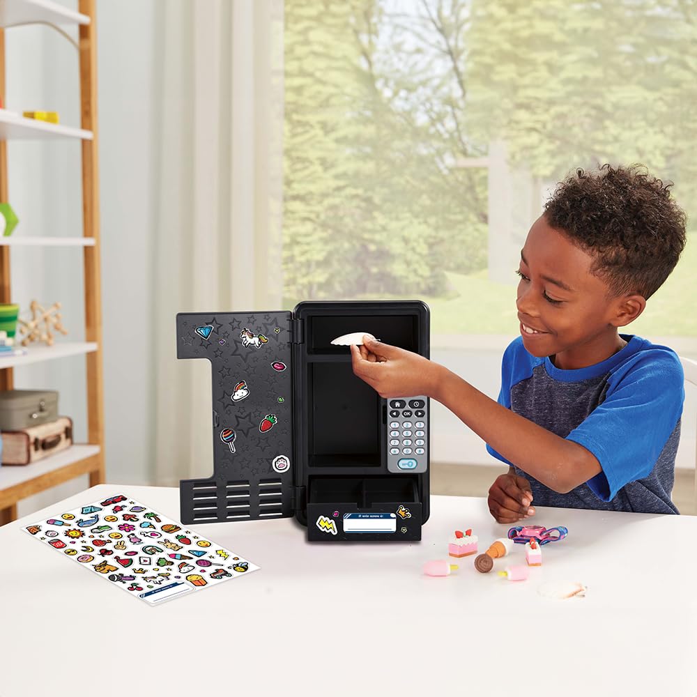 VTech KidiSecrets Magic Locker - Seifă interactivă cu cod secret, 3 jocuri educaționale incluse, autocolante pentru personalizare, limbă italiană, baterii incluse, 6-12 ani.