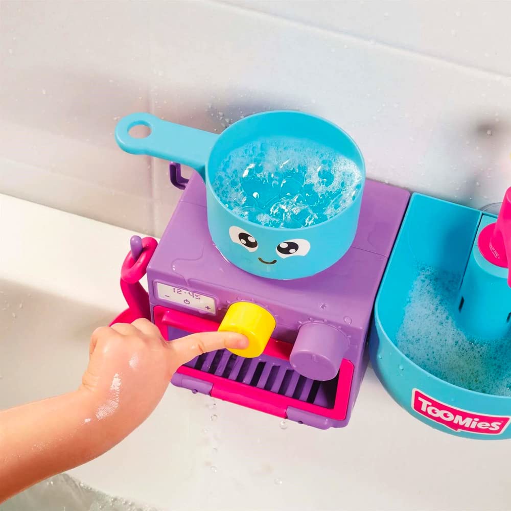 Toomies Bubble & Bake - Jucărie de baie pentru bebeluși, set 2 în 1, jucărie de apă pentru copii de la 18 luni
