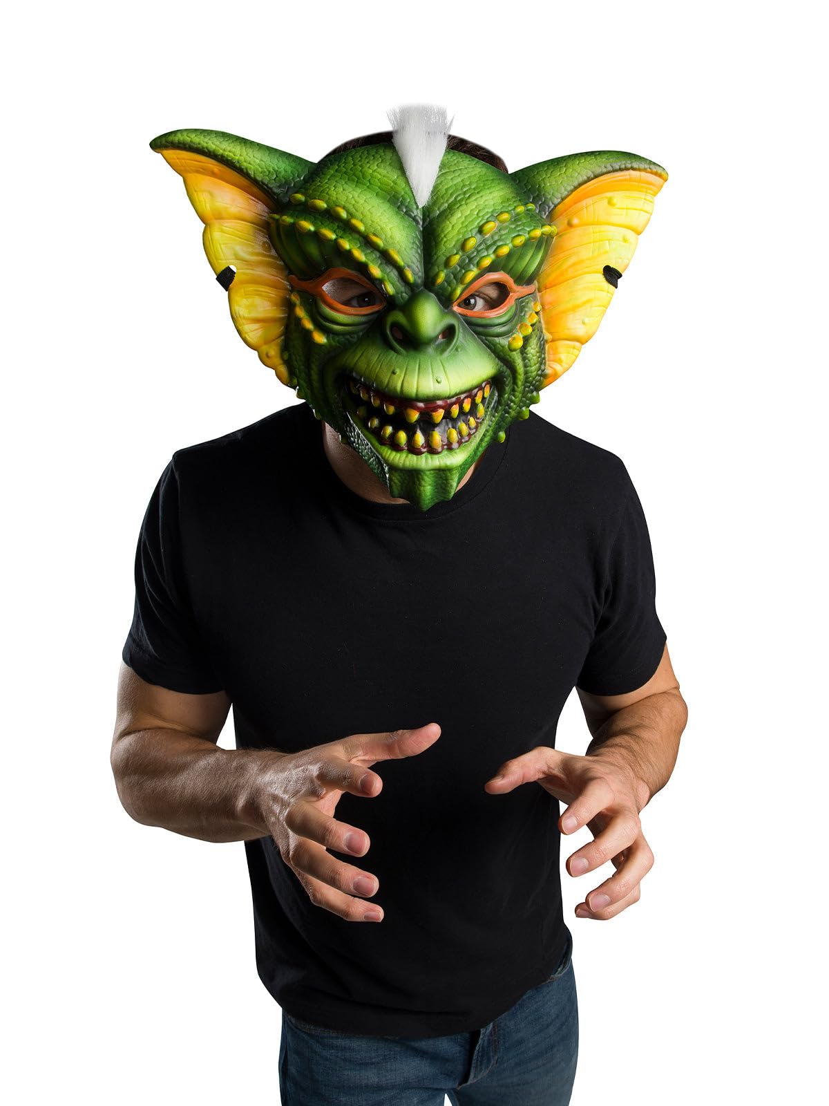 Masca Rubies Gremlins cu păr pentru adulți, unisex, fără mărime, verde