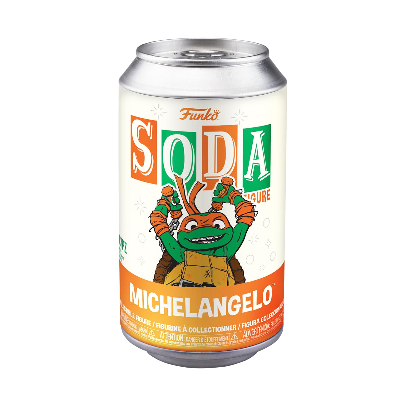 Funko Vinyl Soda, Testoasele Ninja Teenage Mutant (TMNT), Michelangelo, 1/6 Șanse pentru Varianta Rare Chase, Figură de Vinil Colecționabilă, Idee de Cadou, Merchandise Oficial