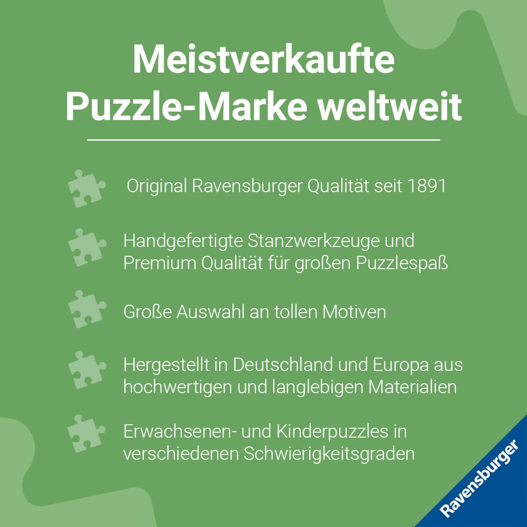 Puzzle Ravensburger pentru copii - Cal în mare de flori - 300 piese, recomandat copiilor de peste 9 ani