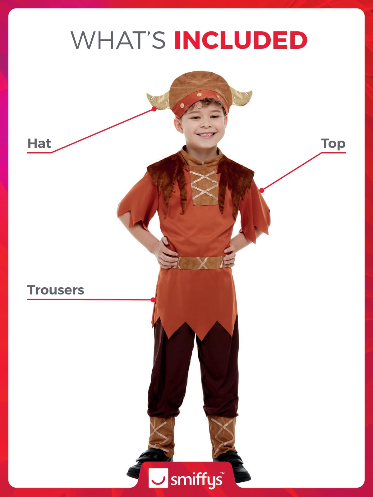 Smiffys Costum Viking maro, 7-9 ani