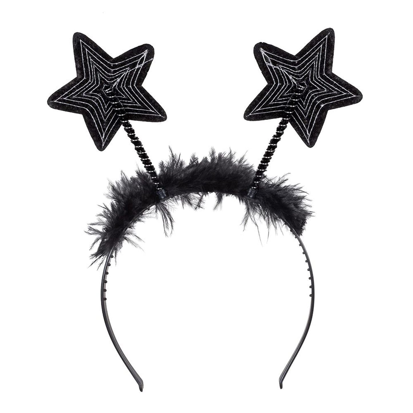Cordeluta cu stelute si paiete Boland, Diademă cu Pene, Accesoriu, Costum, Carnaval, Petrecere Tematică, Revelion