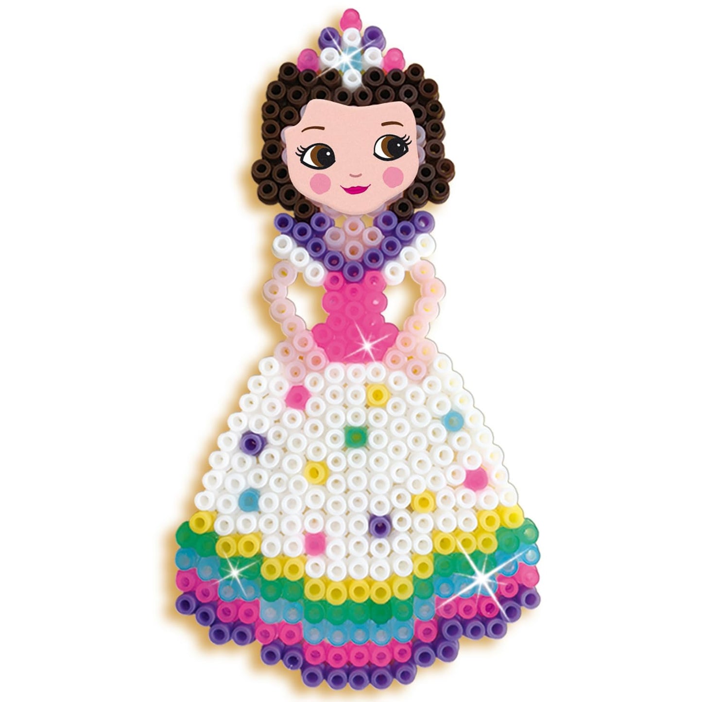 SES Creative 6216 Set de mărgele de călcat Unicorn și Prințesă Activitate manuală pentru fete 5+ ani Jucărie creativă pentru copii