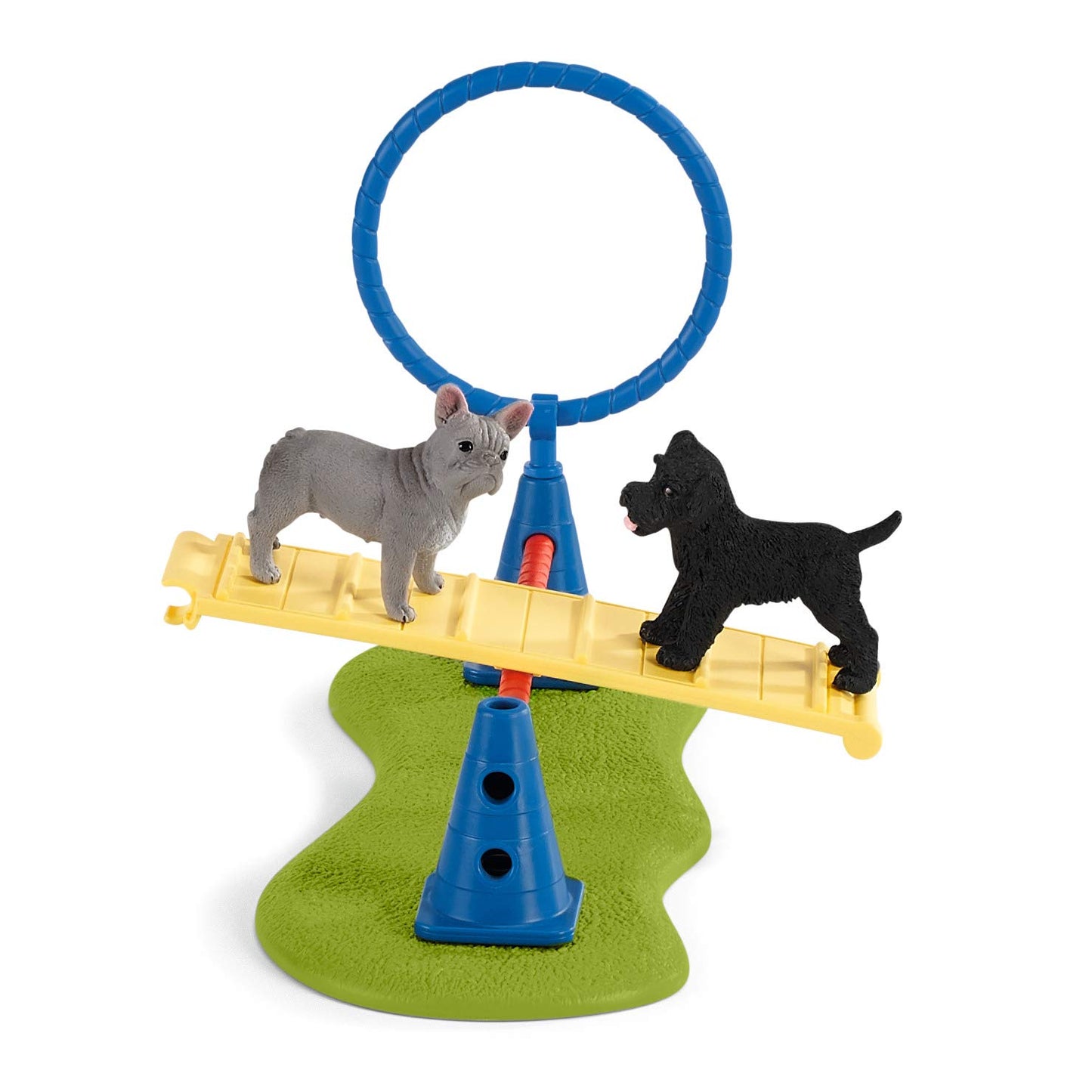 Schleich 42536 Distracție pentru câini, de la 3 ani, FARM WORLD - Set de joacă, 14 piese