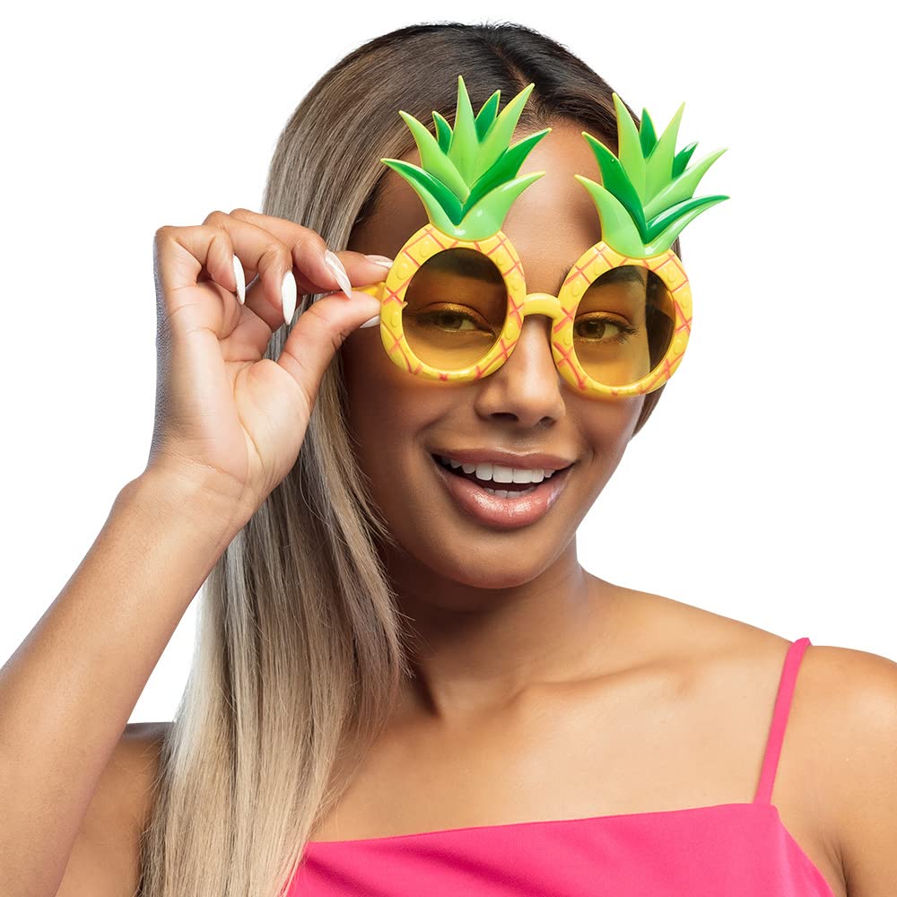 Boland 52076 - Ochelari de petrecere cu ananas, ochelari amuzanți pentru carnaval sau petreceri JGA, accesorii pentru costume de carnaval.