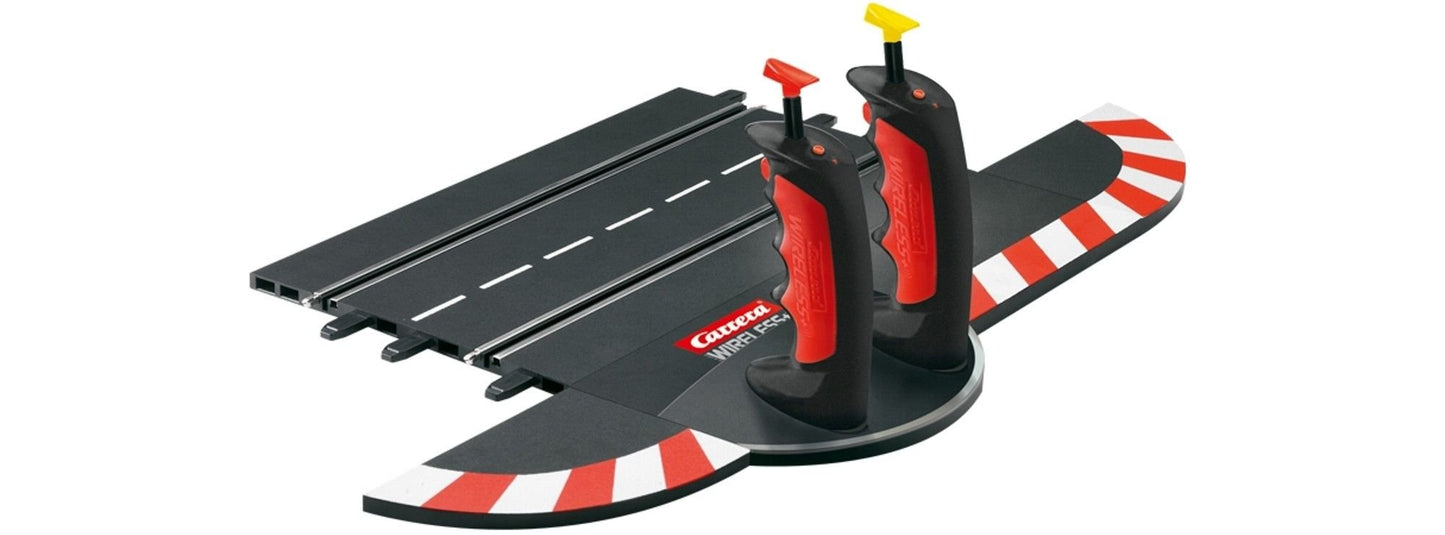 Set Carrera Wireless Duo Digital 132/124 Pista de Curse | Controler Wireless 2,4 GHz cu 15 m Rază de Acțiune | Conducere Fără Interferențe | Baterie Lithium Polymer | Compatibil cu Carrera DIGITAL 124 & 132
