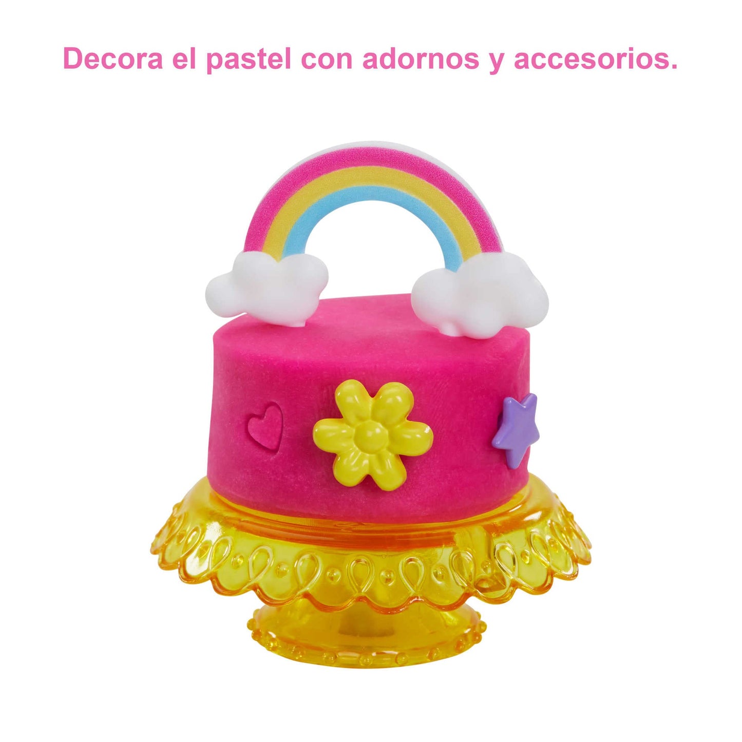 Barbie și Cofetăria ei - Păpușă cu Păr Fantezie, Magazin, Set de Plastilină și Accesorii de Jucărie, Cadou pentru Fete și Băieți +3 Ani, Multicolor (Mattel HGB73)