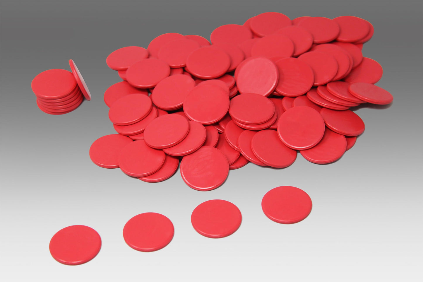 Jetoane rotunde (100 buc) din RE-Plastic® | Jetoane de numărare, marcaje, diametru 25 mm
