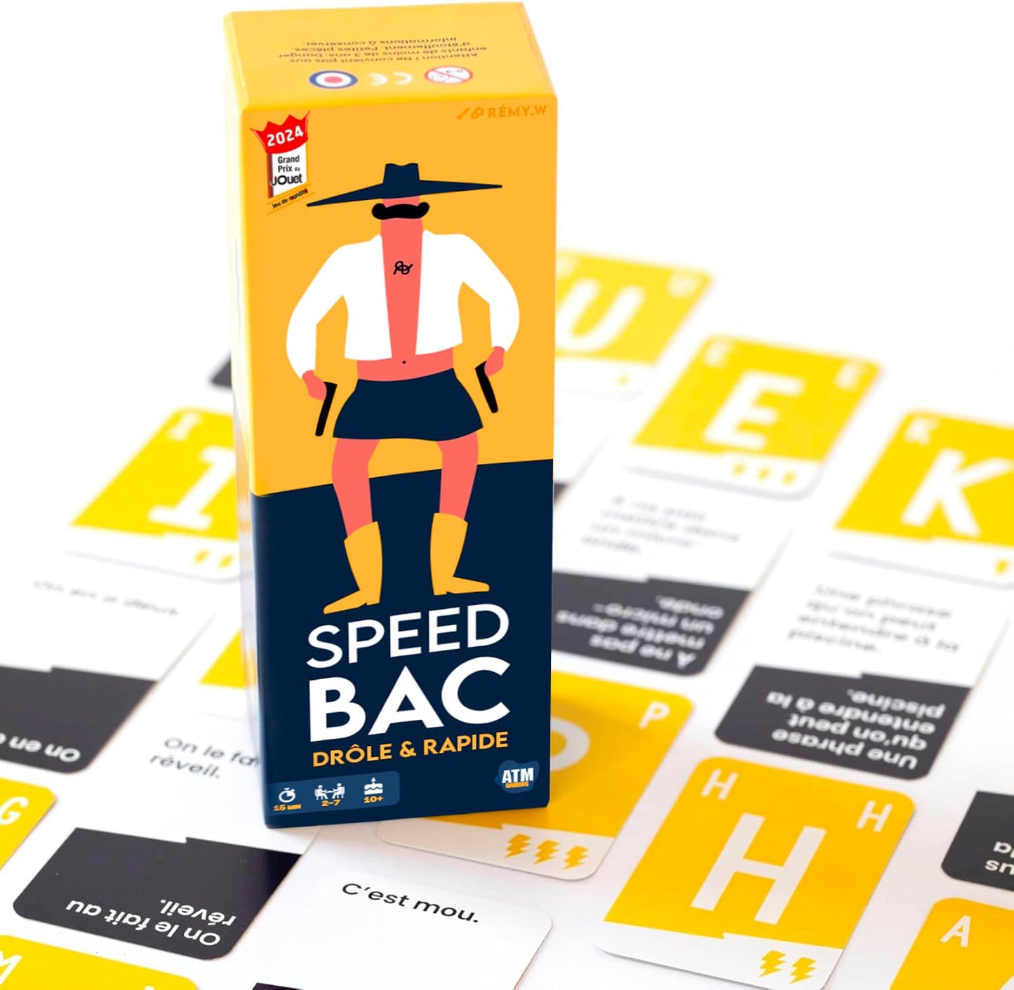 ATM Gaming Speedbac – Joc de societate pentru familie și prieteni – perfect pentru distracție – 2 până la 7 jucători