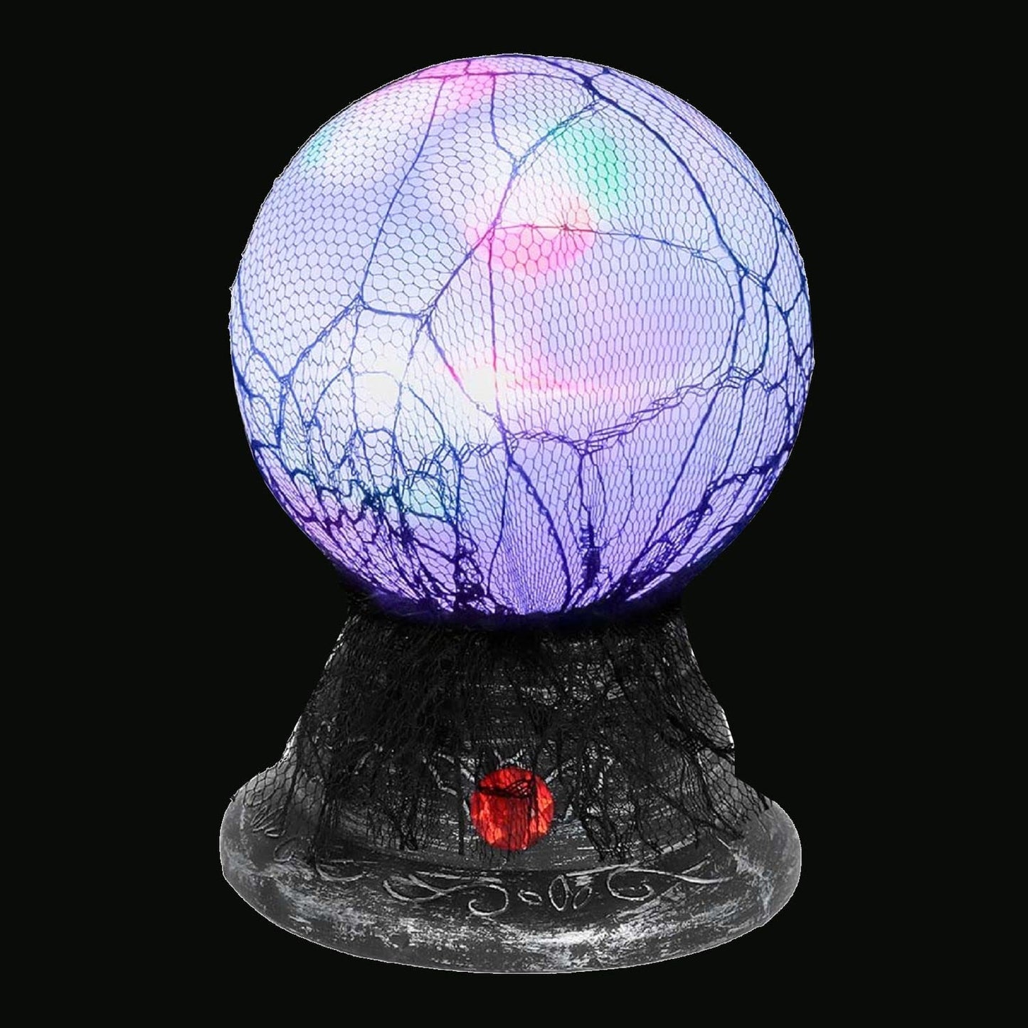MIMIKRY Magische Kristallkugel Glob de cristal magic 19 cm cu efecte luminoase și sonore pentru ghicitoare și vrăjitoare