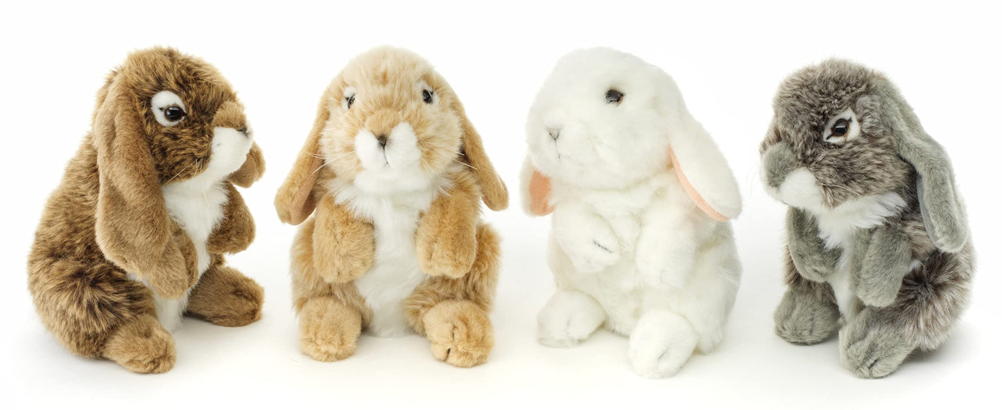Uni-Toys - Iepure stând (alb) - 18 cm - Jucărie din pluș, Iepuraș de pluș, Jucărie de îmbrățișat
