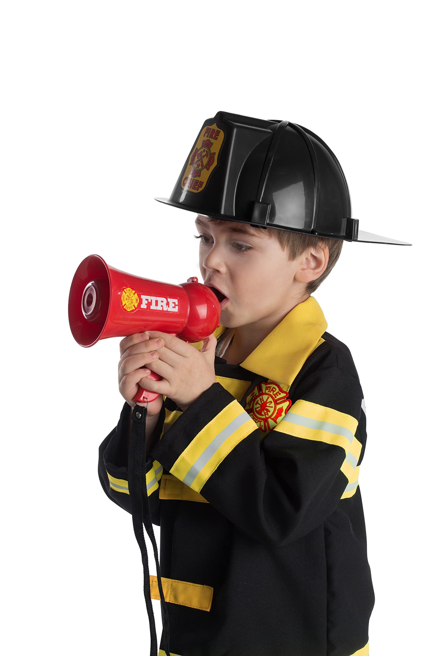 Megafon de Oficial cu Sunet de Sirenă pentru Copii - Jucărie de Rol cu Bullhorn și Microfon - Dress UP America