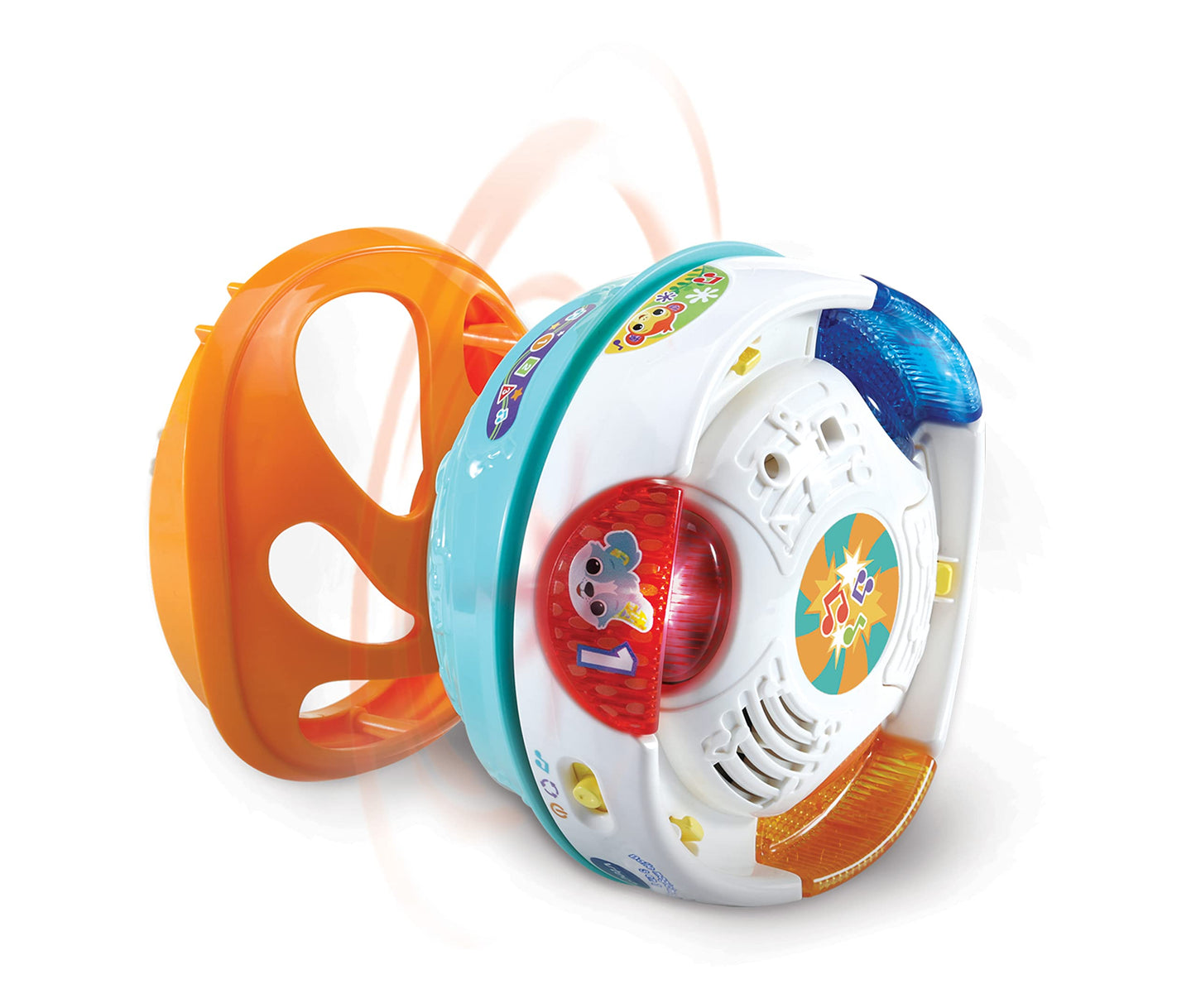 VTech Baby 3-in-1 Muzical Magic Ball – Jucărie interactivă pentru bebeluși, se mișcă singură și cântă – Pentru copii de 9-36 luni