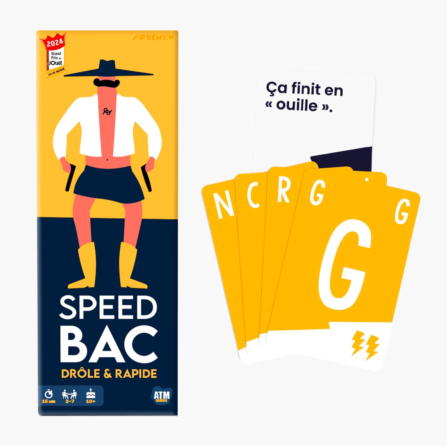 ATM Gaming Speedbac – Joc de societate pentru familie și prieteni – perfect pentru distracție – 2 până la 7 jucători