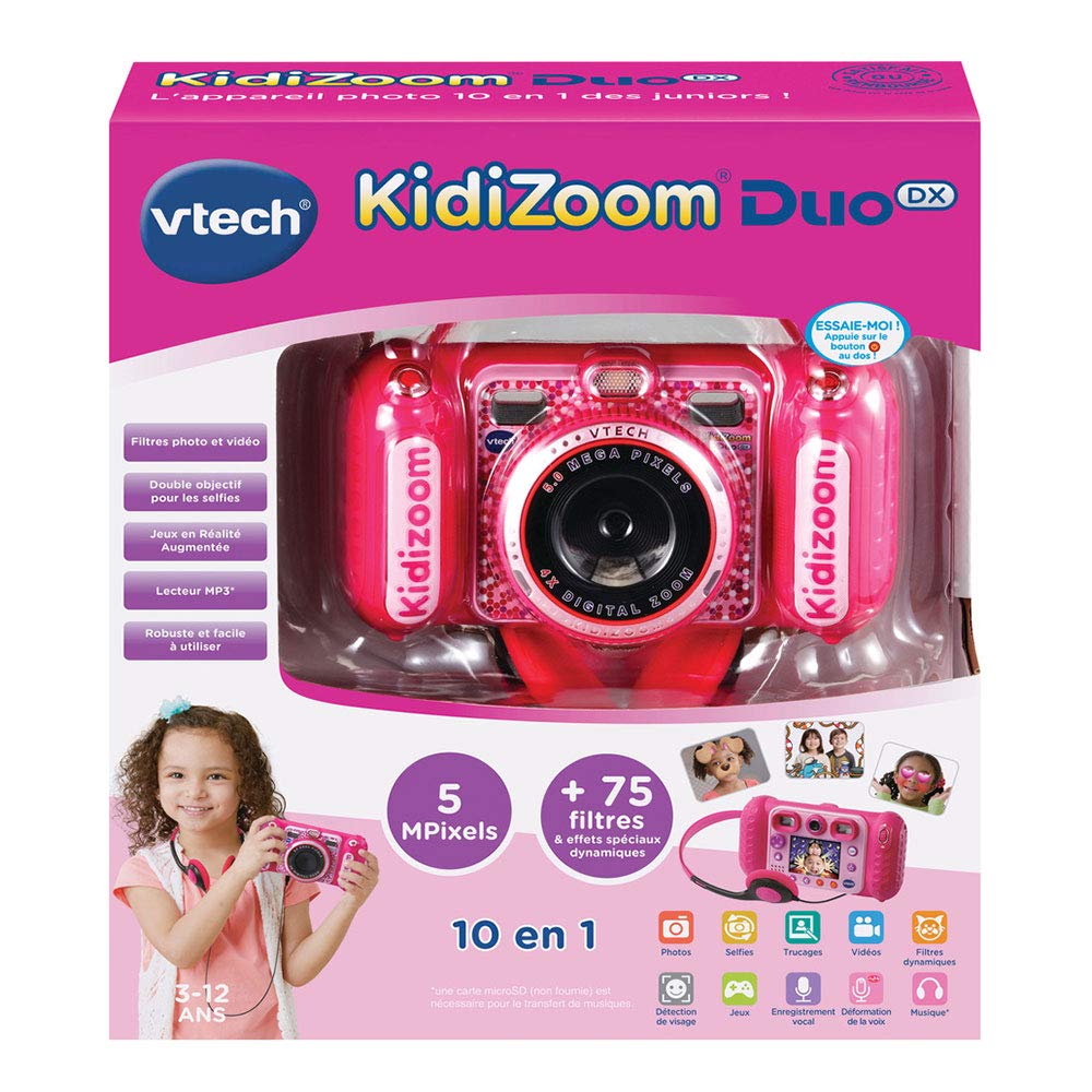 VTech Kidizoom Duo DX Cameră pentru copii, roz