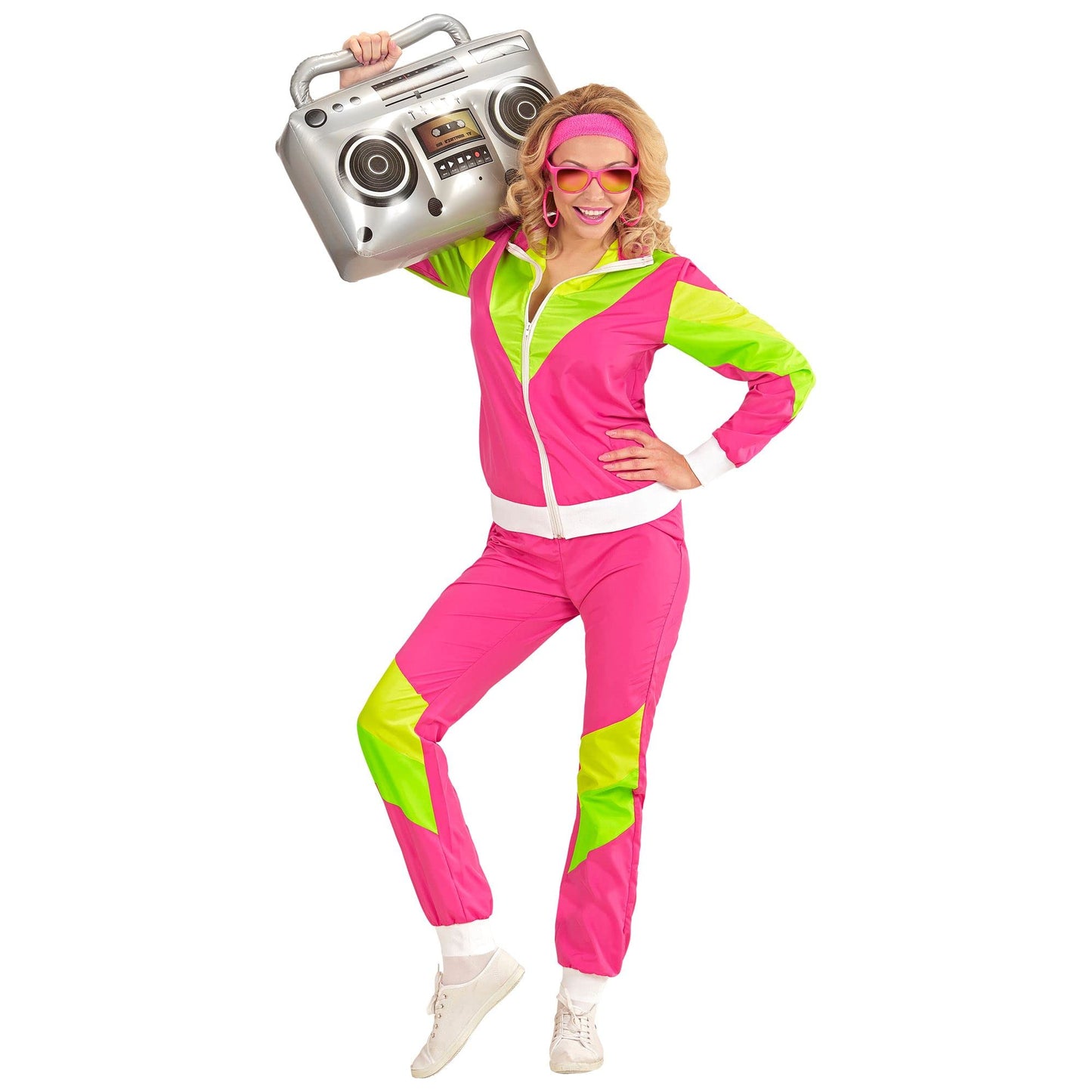 WIDMANN MILANO Fashion de Petrecere - Costum Trainingsanzug, Jacke și Hose, Outfit din Anii '80, Jogginganzug, Outfit de Gust Prost, Costume de Carnaval