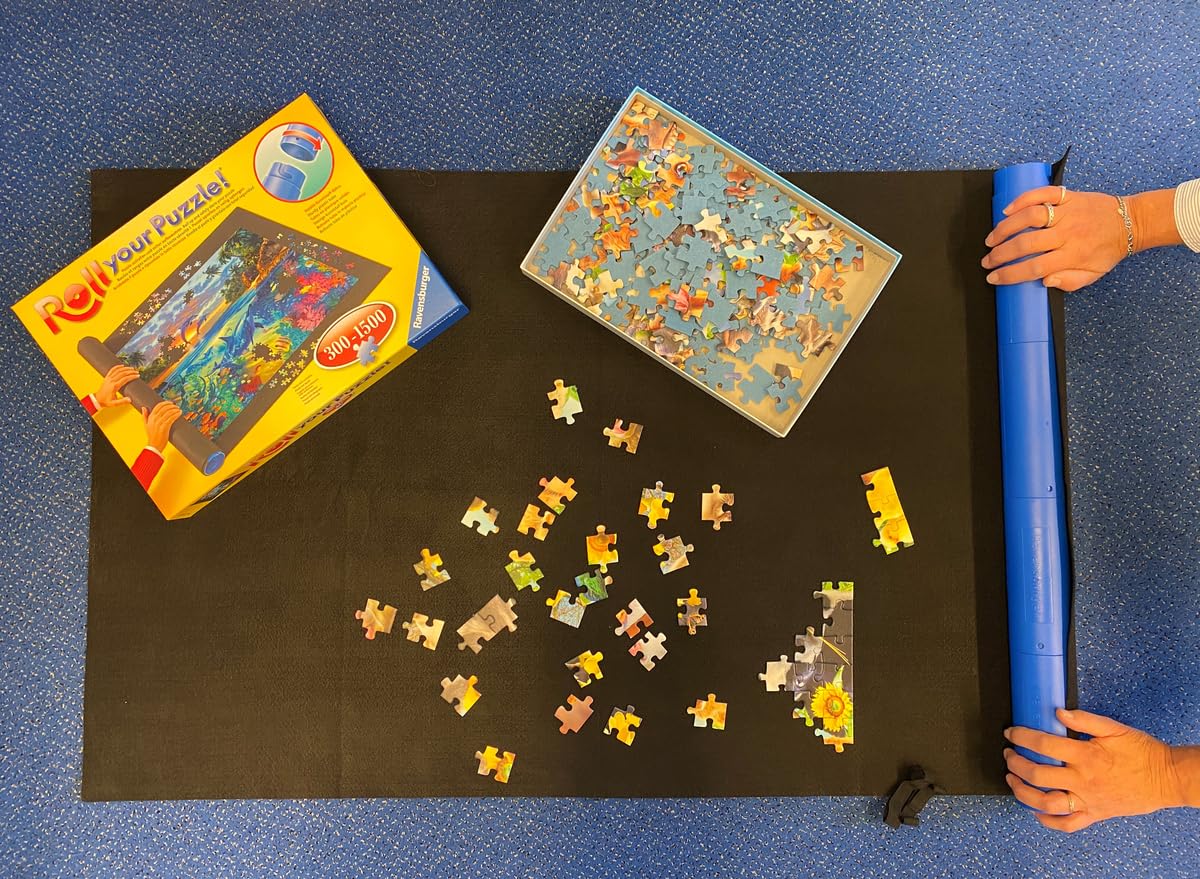 Ravensburger - Tappeto Puzzle 300-1500 Piese | Tappeto Puzzles 110x66cm | Porta Puzzle 1000 Piese
