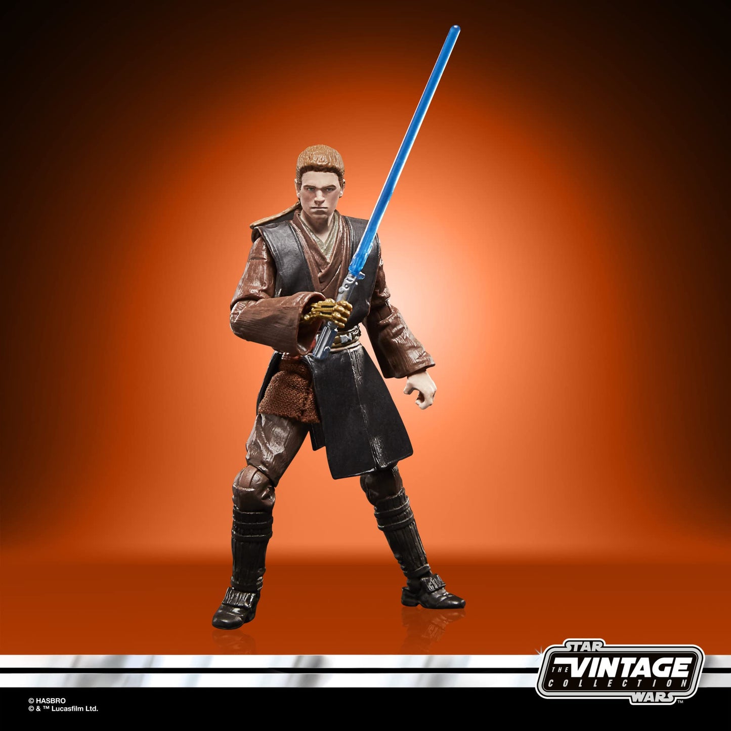 Star Wars Colecția Vintage - Jucărie Anakin Skywalker (Padawan) la Scara de 9,5 cm Atacul Clonelor - Figură
