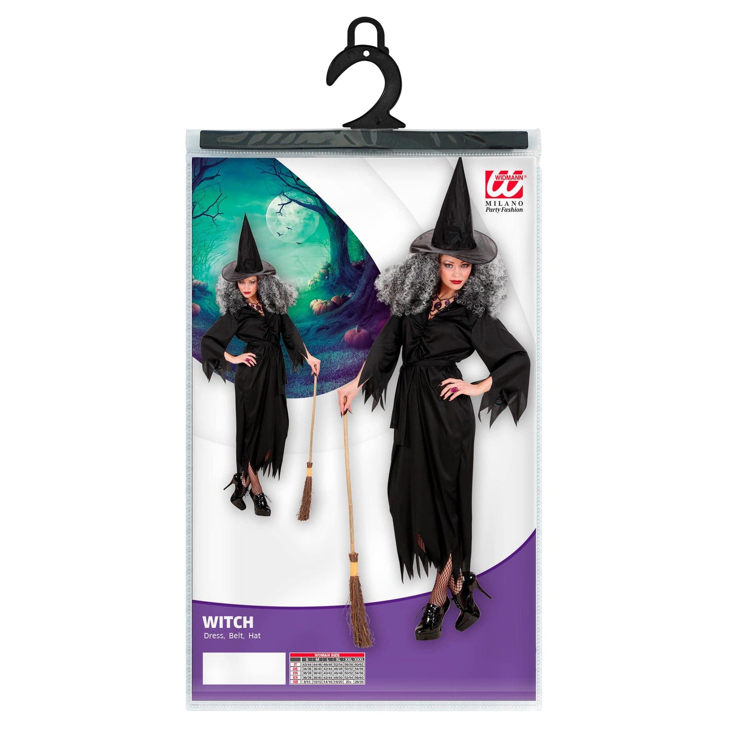 Widmann Costum Vrăjitoare adult, mărime L