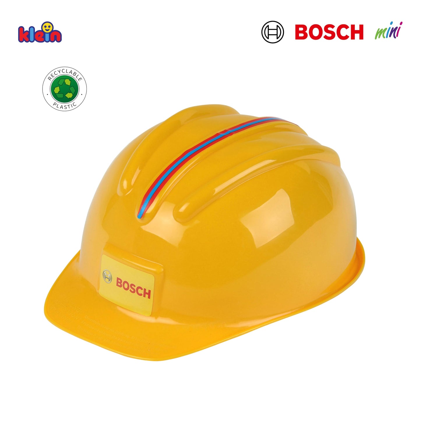 Cască de lucru Theo Klein 8127 Bosch | Casca de jucărie în stil lucrător | Ajustabilă | Dimensiuni: 25,8 cm x 19,5 cm x 11 cm | Jucărie pentru copii de la 3 ani