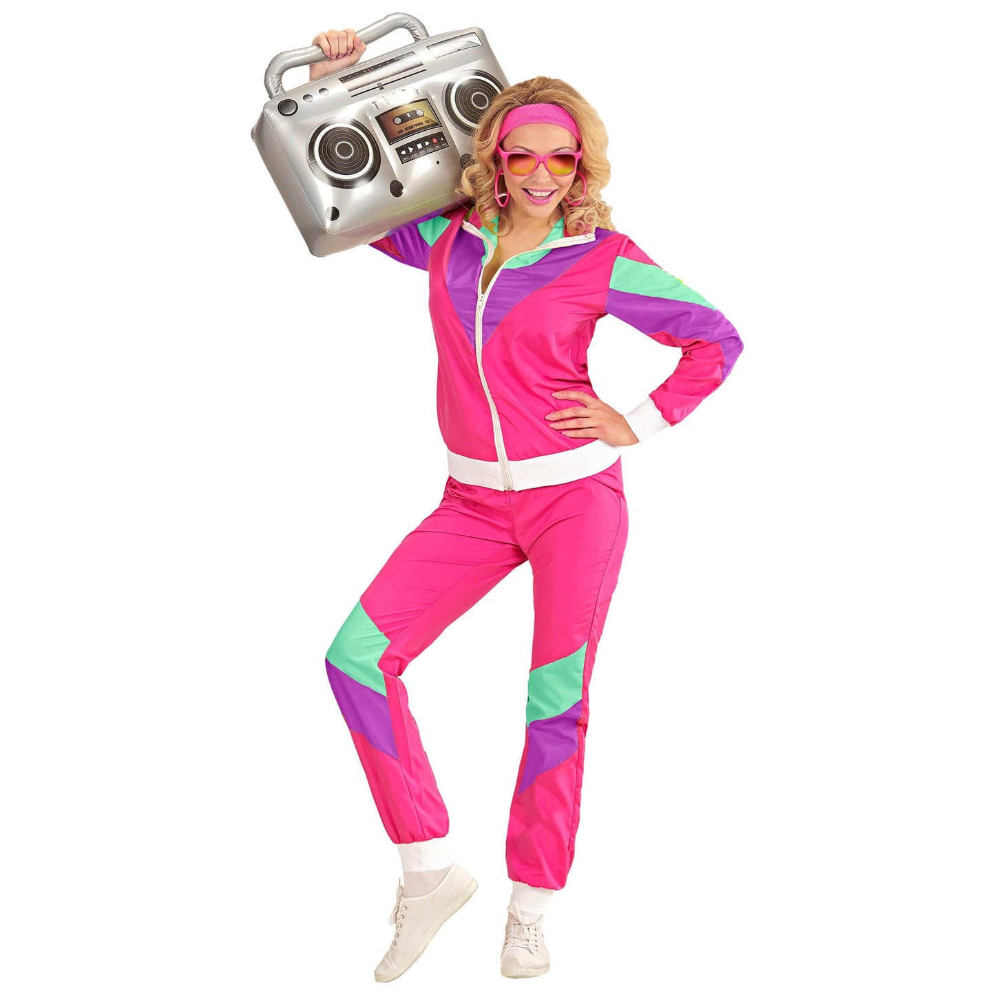 WIDMANN MILANO Fashion de Petrecere - Costum Trainingsanzug, Outfit din Anii '80, Jogginganzug, Outfit de Gust Prost, Costume de Carnaval