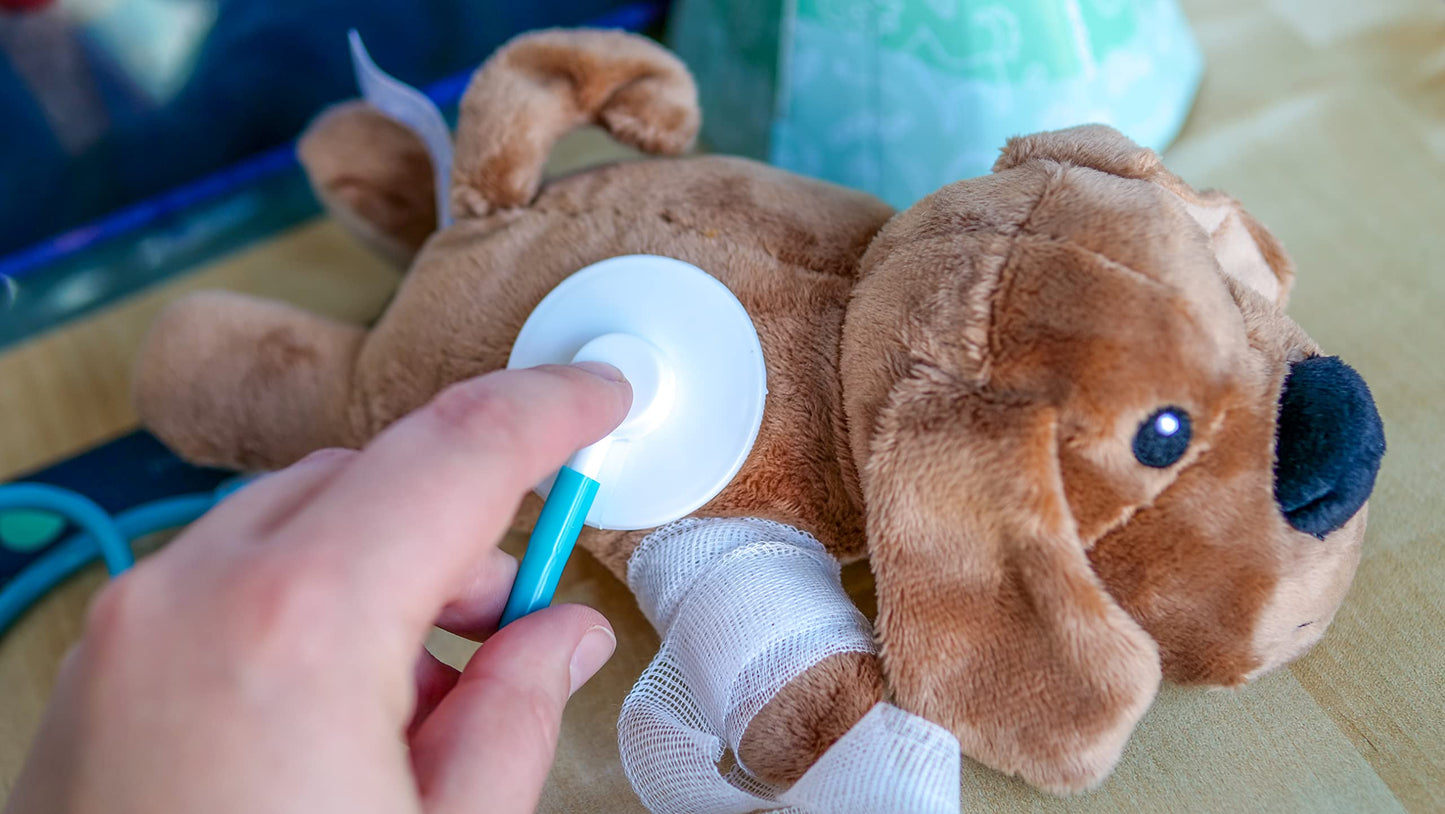 Clementoni Galileo Lab – Descoperă lumea medicinei veterinare, set de joc captivant cu multe ustensile și informații utile, pentru viitorii veterinari de la 5 ani, Clementoni 59262