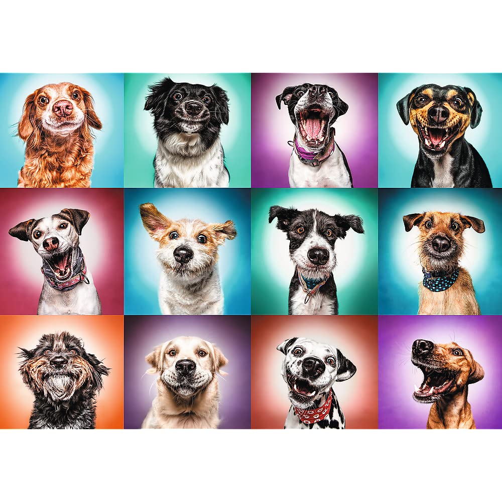 Puzzle Trefl TR27119 Portrete Amuzante de Câini II, 2000 Piese, Calitate Premium, pentru Adulți și Copii de la 12 Ani, Colorat