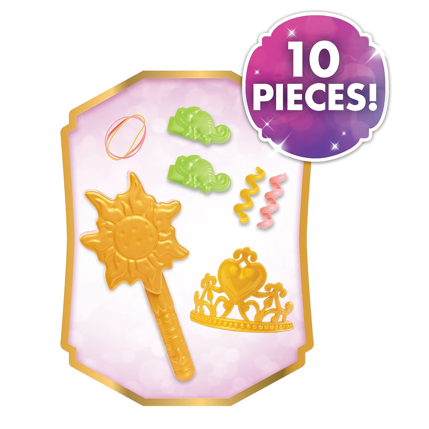 Rapunzel cu păr blond, set de joc de 10 piese, jucărie pentru copii de la 3 ani - Just Play