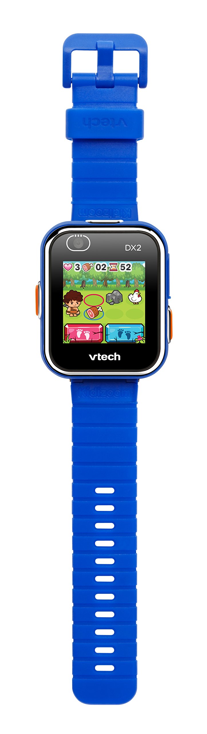 Ceas inteligent VTech KidiZoom DX2 albastru – Ceas pentru copii cu touchscreen, două camere pentru selfie-uri și multe altele – Potrivit pentru copii de 5-12 ani