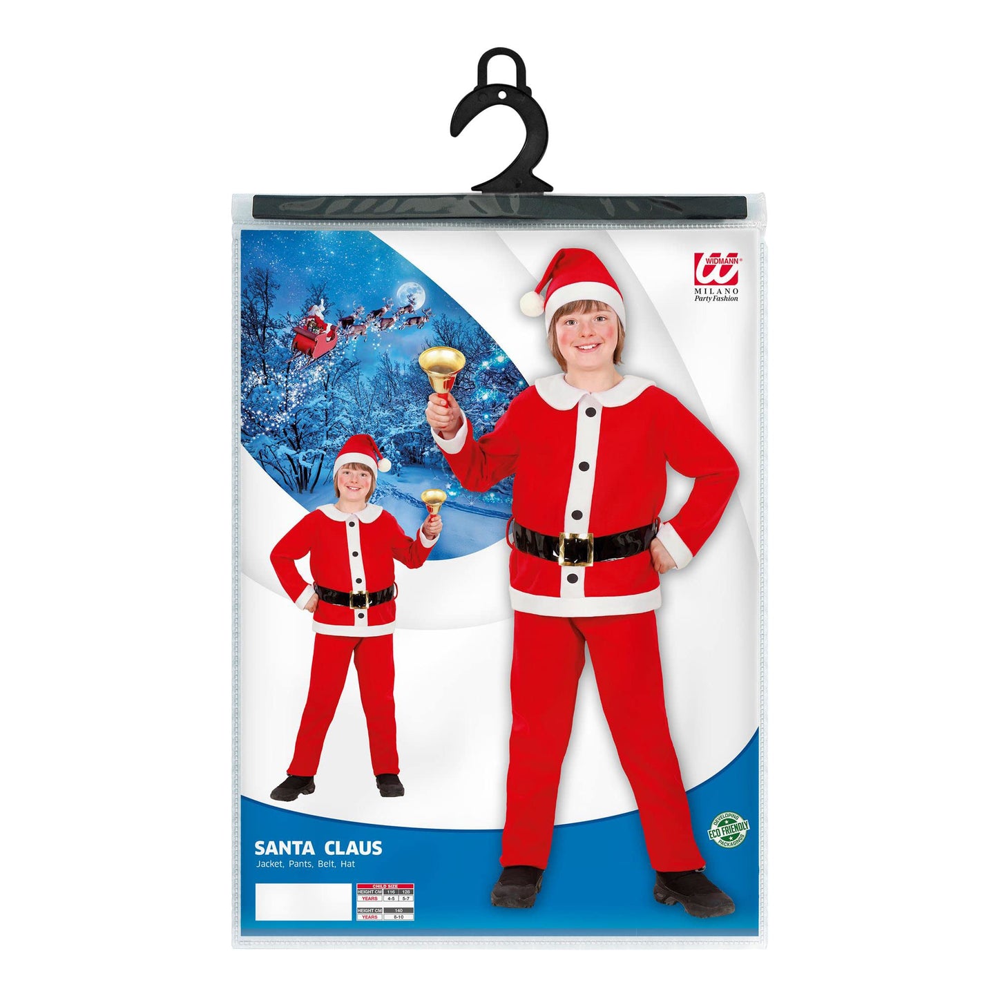 Costum de Crăciun pentru copii WIDMANN MILANO - Santa Boy, Moș Crăciun, Costum de Sărbătoare