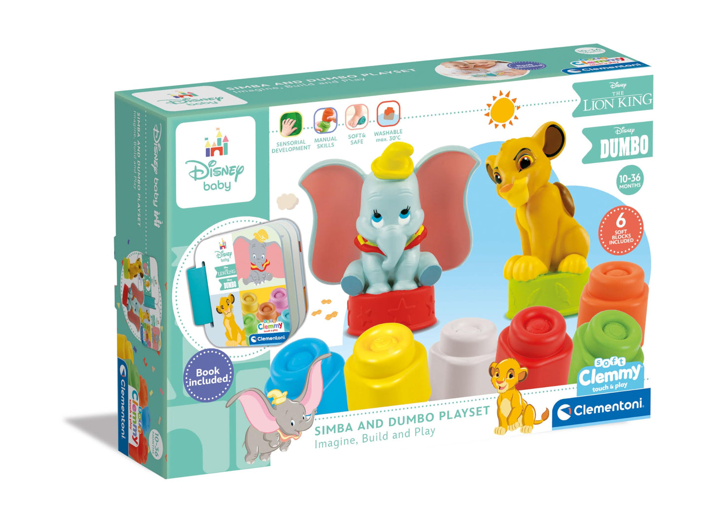 Clementoni 17817 Set Clemmy Disney, cuburi moi