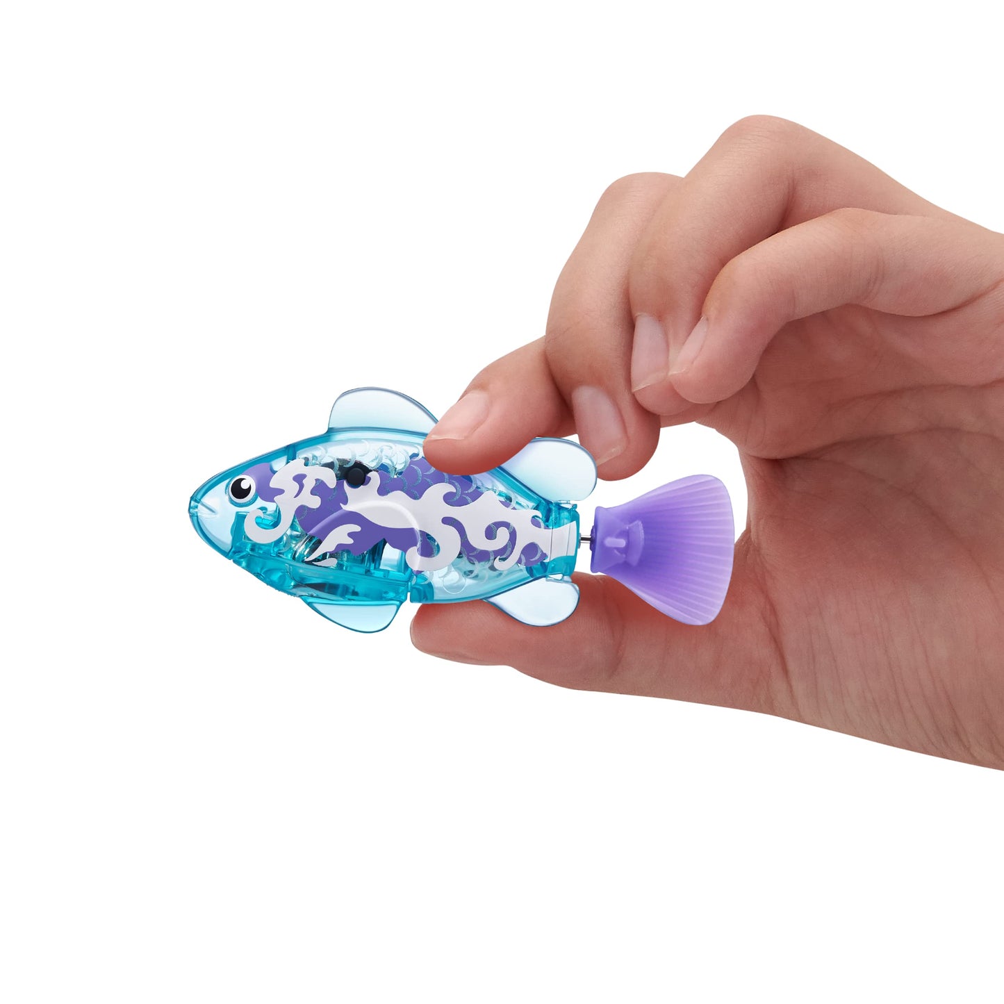 Jucarie 2 Pesti inotatori −interactiv RoboFish portocaliu+albastru Robo Alive S3