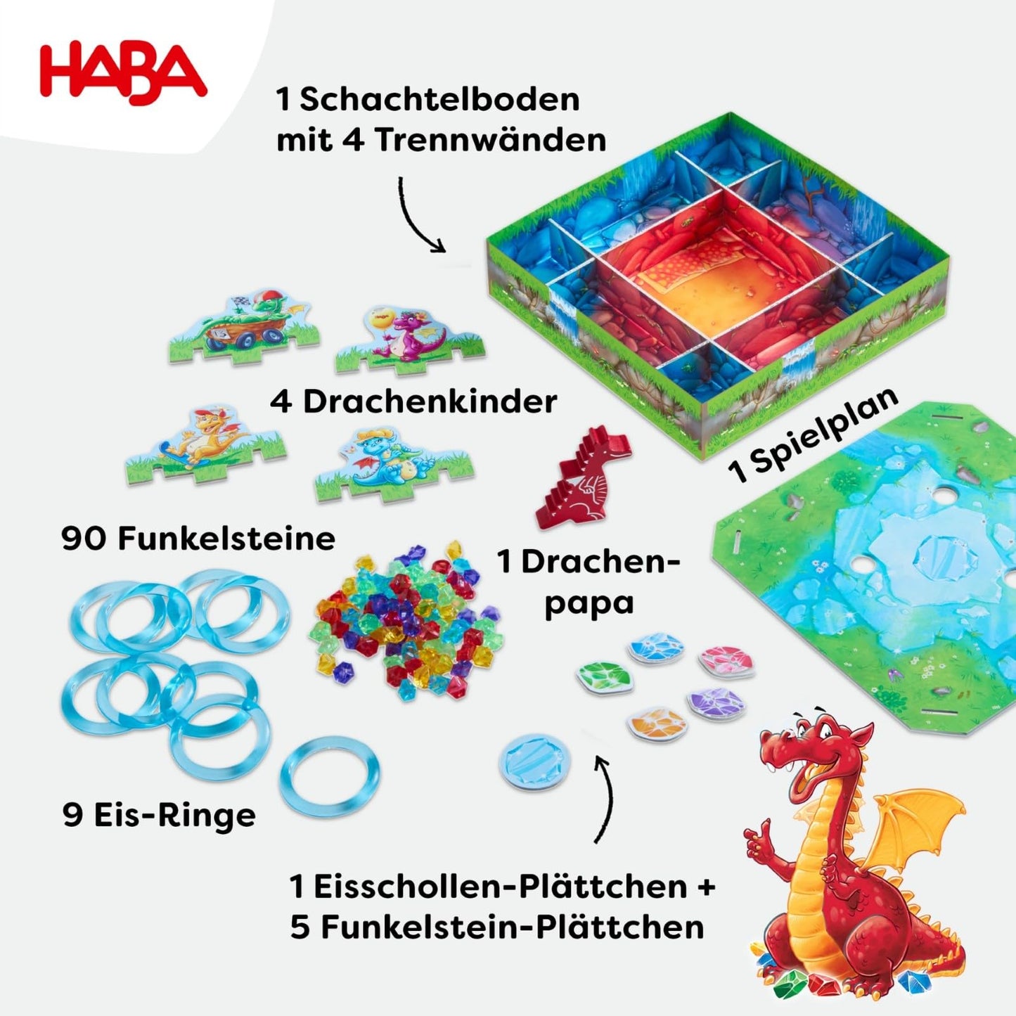 Joc boardgame, Haba, Dragon's Breath Funkelschatz, + 5 ani