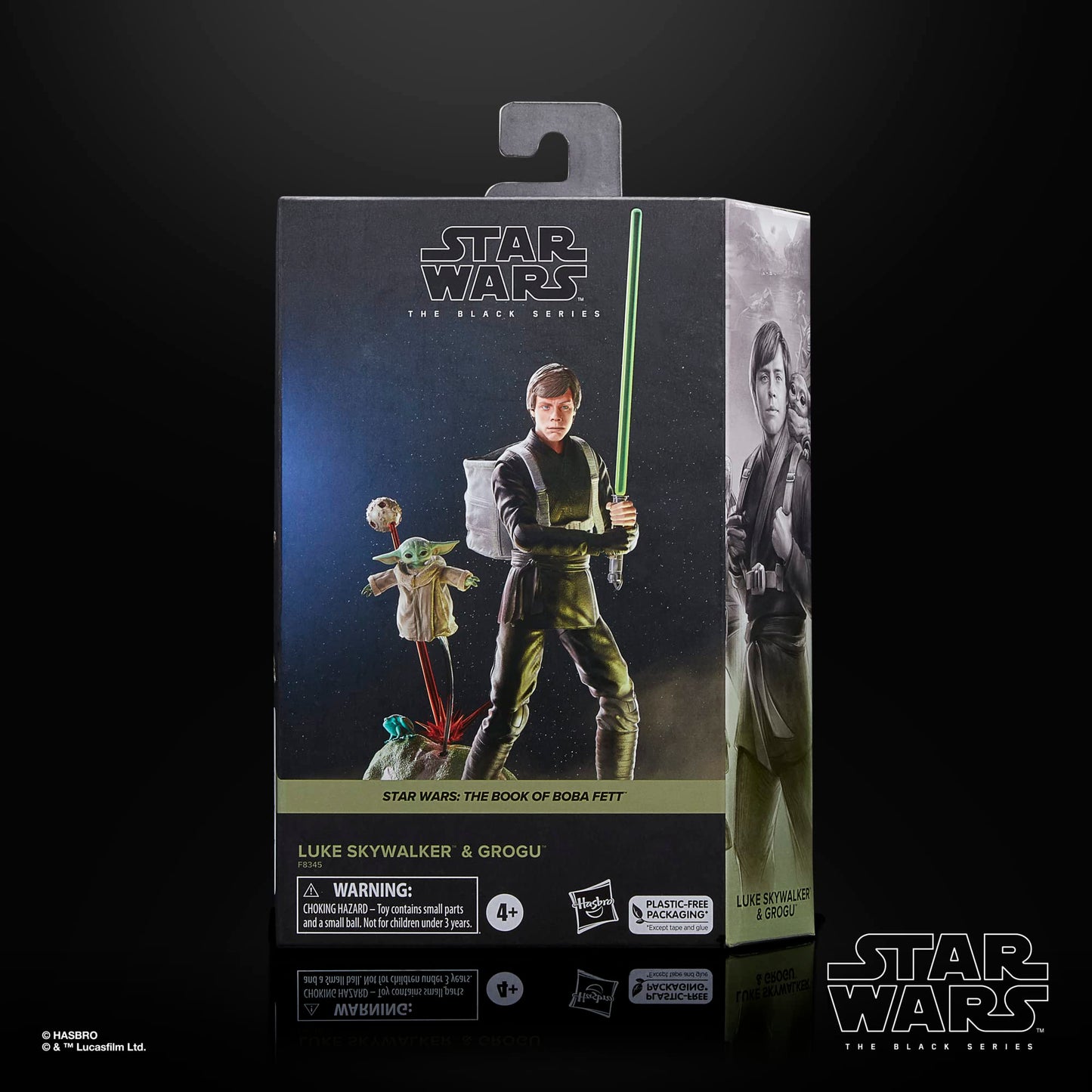 Star Wars The Black Series Figură de Acțiune Luke Skywalker & Grogu, 15 cm, din Star Wars: Cartea lui Boba Fett