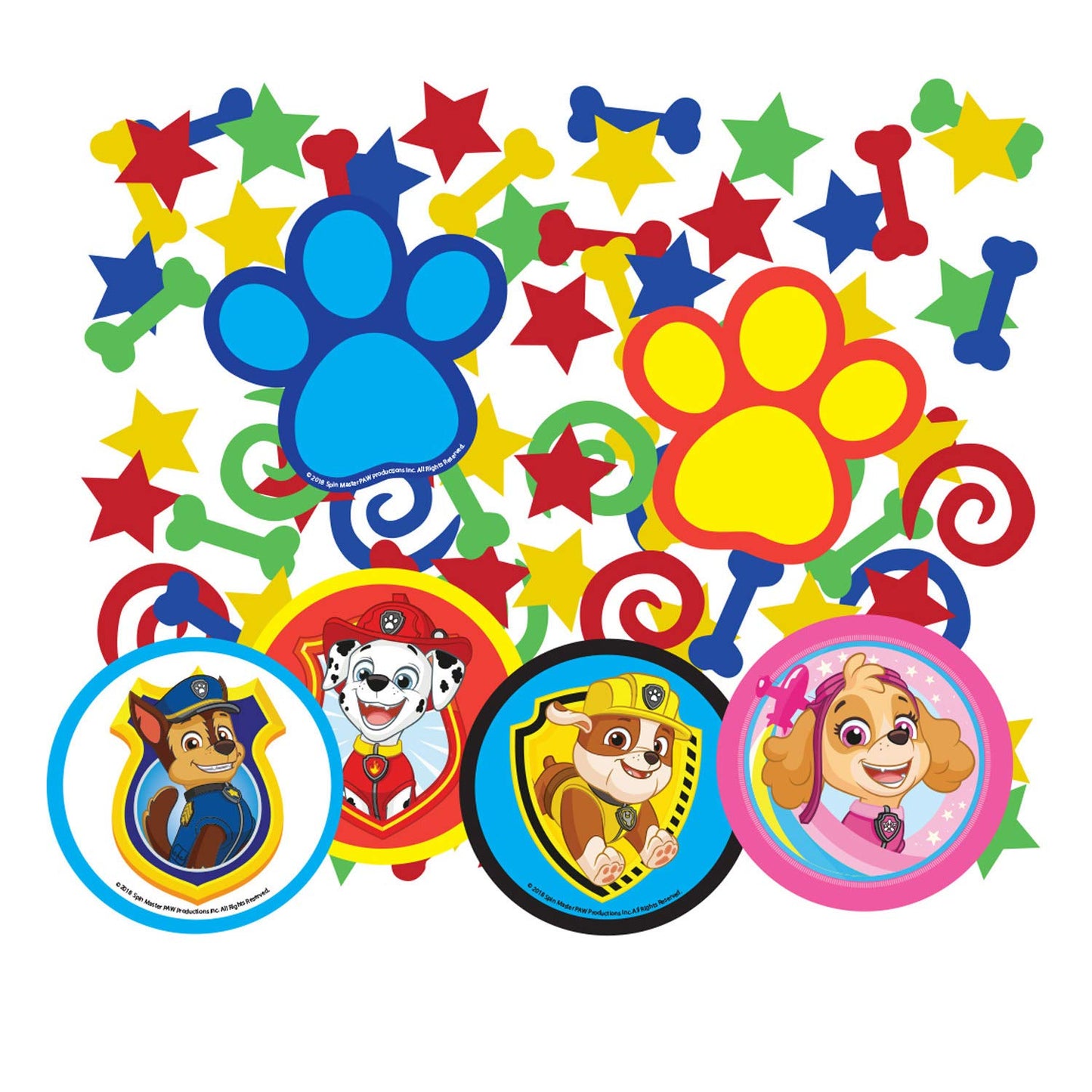 Amscan Confetti Paw Patrol, carton si folie, 14 g