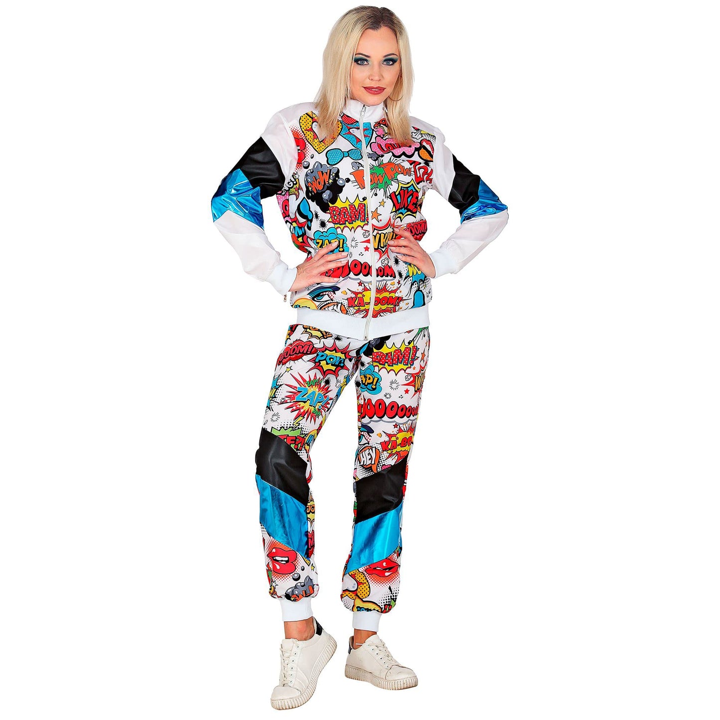 W WIDMANN MILANO Fashion de Petrecere - Costum Anii '80, Jogging, Stil Retro, Pop Art, Comic