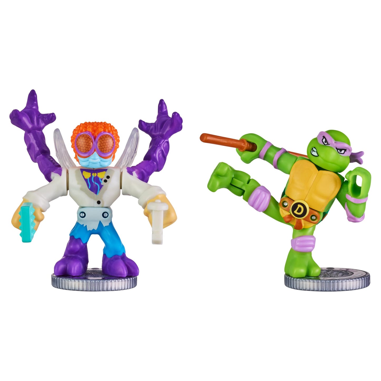 Akedo Testoasele Ninja, Mini Războinici de Bătălie Donatello vs Baxter Stockman