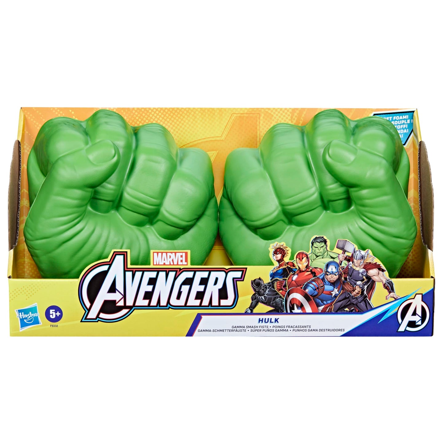Marvel Avengers Hulk Mănuși Gamma de Joacă de Rol, verzi