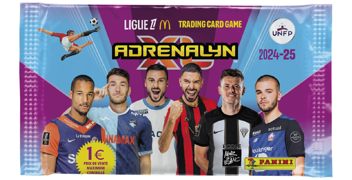 Panini 004843BOX50F Adrenalyn Liga 1 McDonald's 2024-2025 - Joc de Cărți de Colectie, Cutie cu 50 Huse