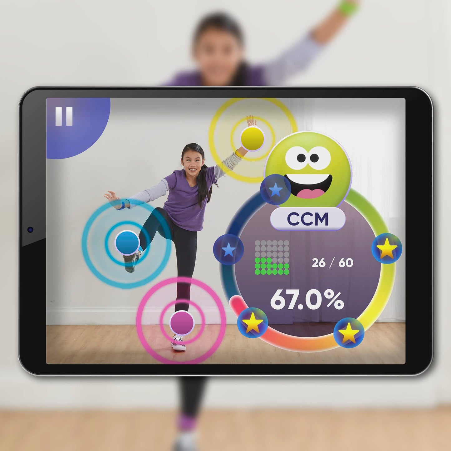 Hasbro Twister Air, joc AR Twister, conectare cu dispozitive smart, joc de mișcare, de la 8 ani, versiune în limba germană