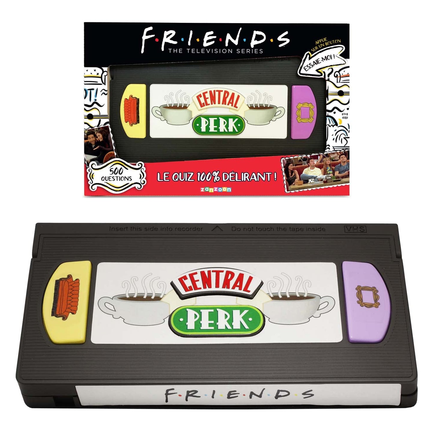Bandai ZZ21114 100% joc de quiz relaxant din seria mitică Friends - joc de societate interactiv pentru familie și prieteni - vorbește franceză - ZZ2114