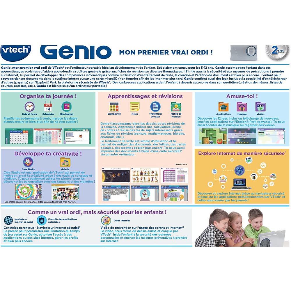 VTech Genio MON Premier - VRAI ORDI