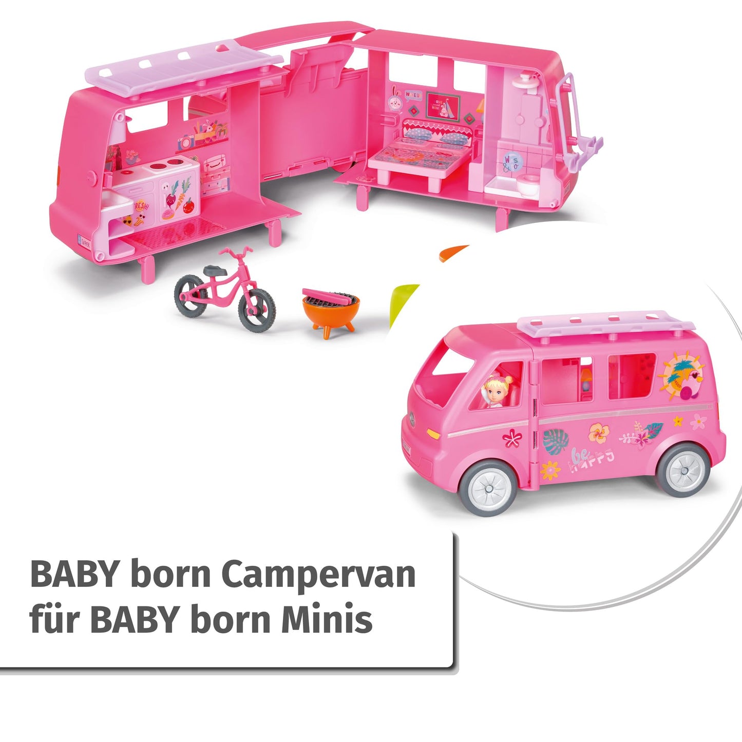BABY Born Minis Campervan cu Jasmin