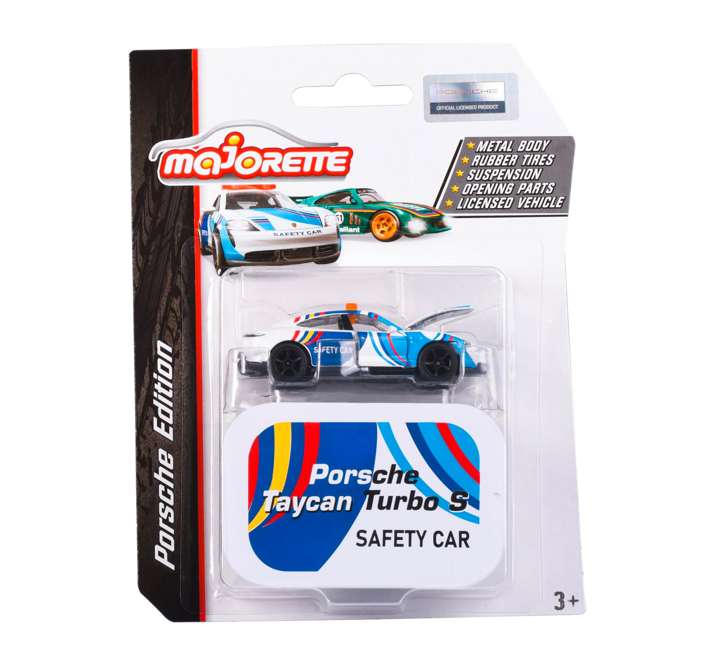 Majorette Porsche Motorsport Deluxe Taycan Turbo S Mașinuță de colecție 7,5 cm pentru copii de la 3 ani