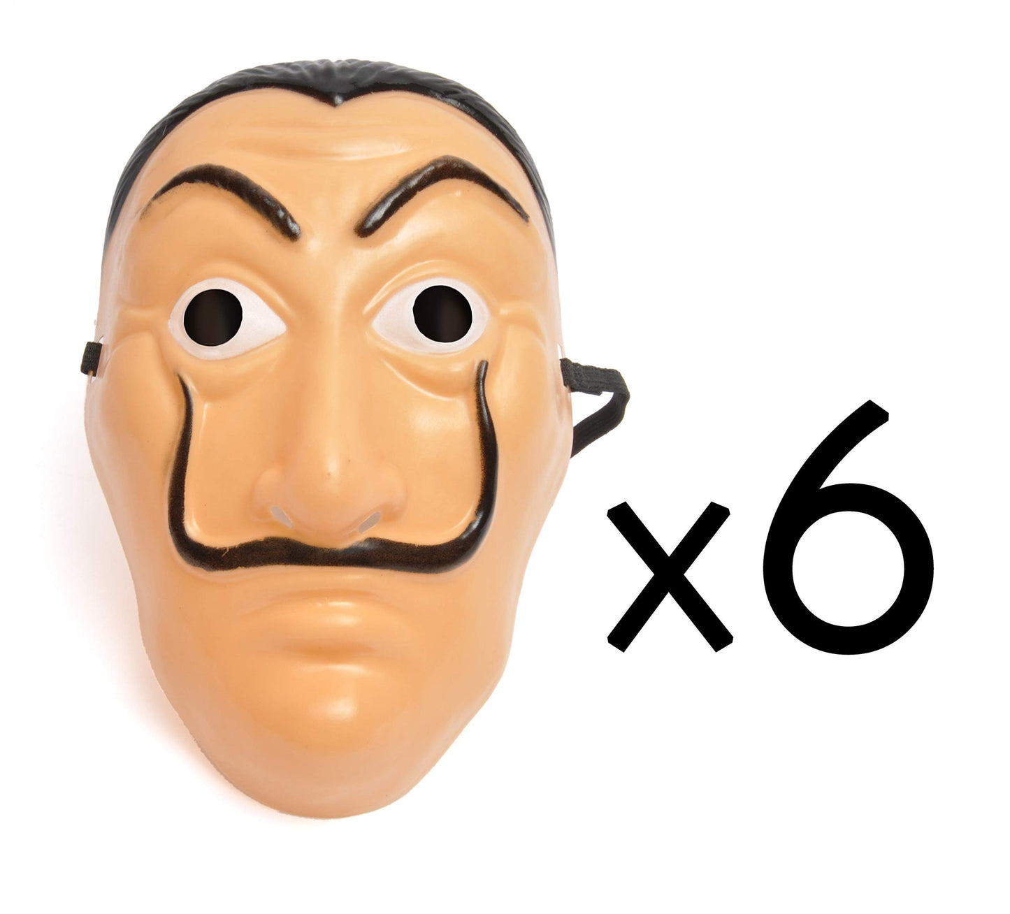 Ciao - Set de 6 Măști Dali Casa de Papel, multicolor, (23422.6)